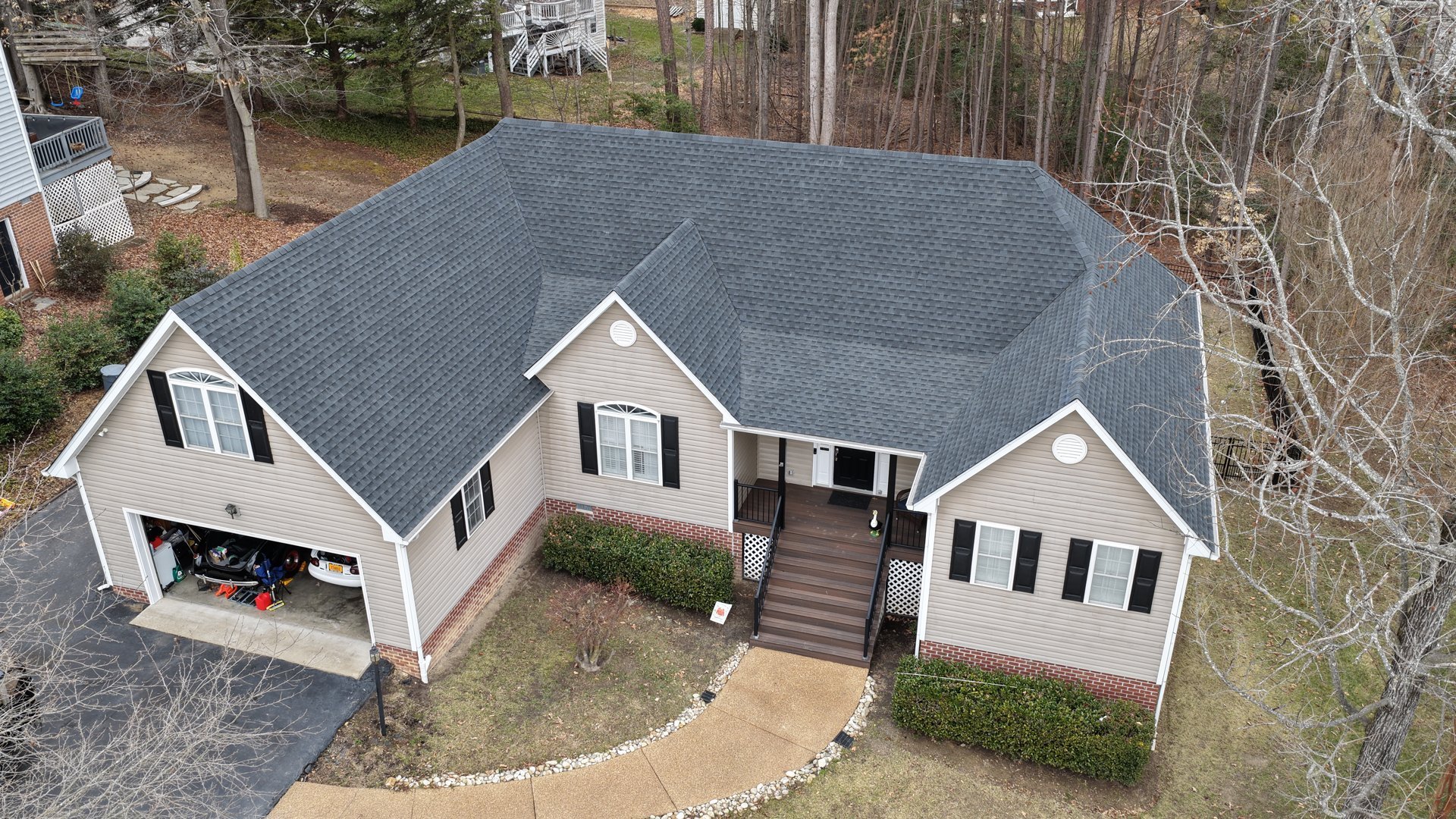 Absolute Building Services shingle roof project in Richmond, VA